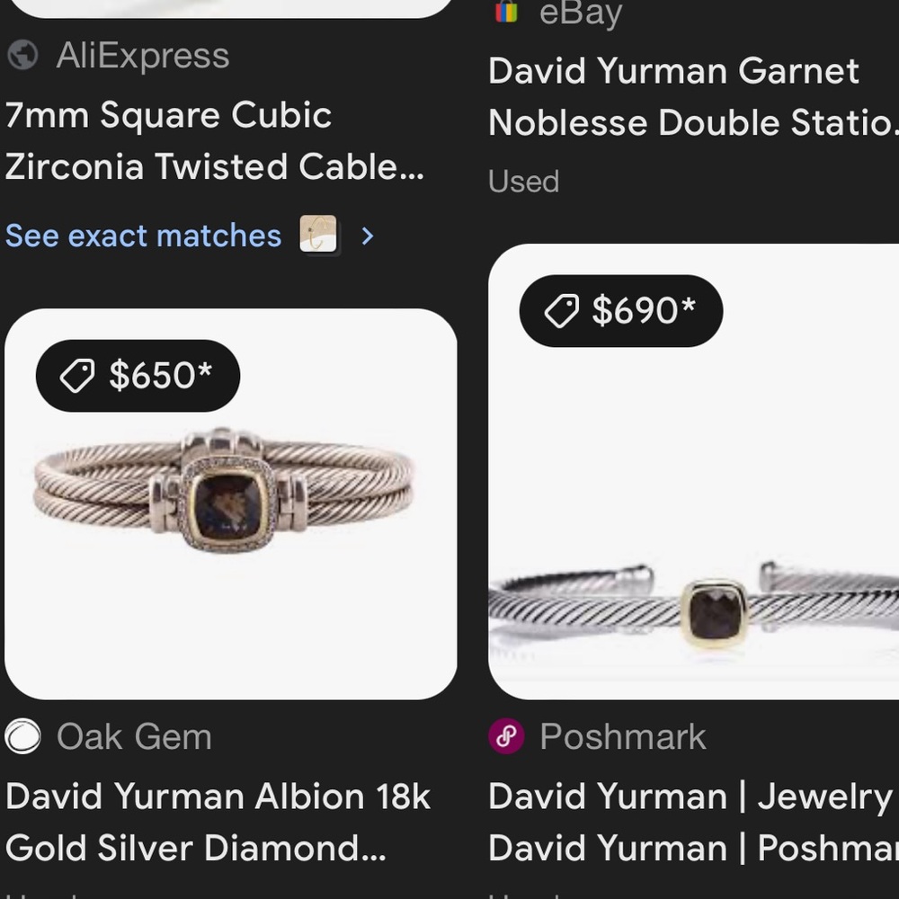 David Yurman Bracelet 18k and Sterling - Picture 9 of 9